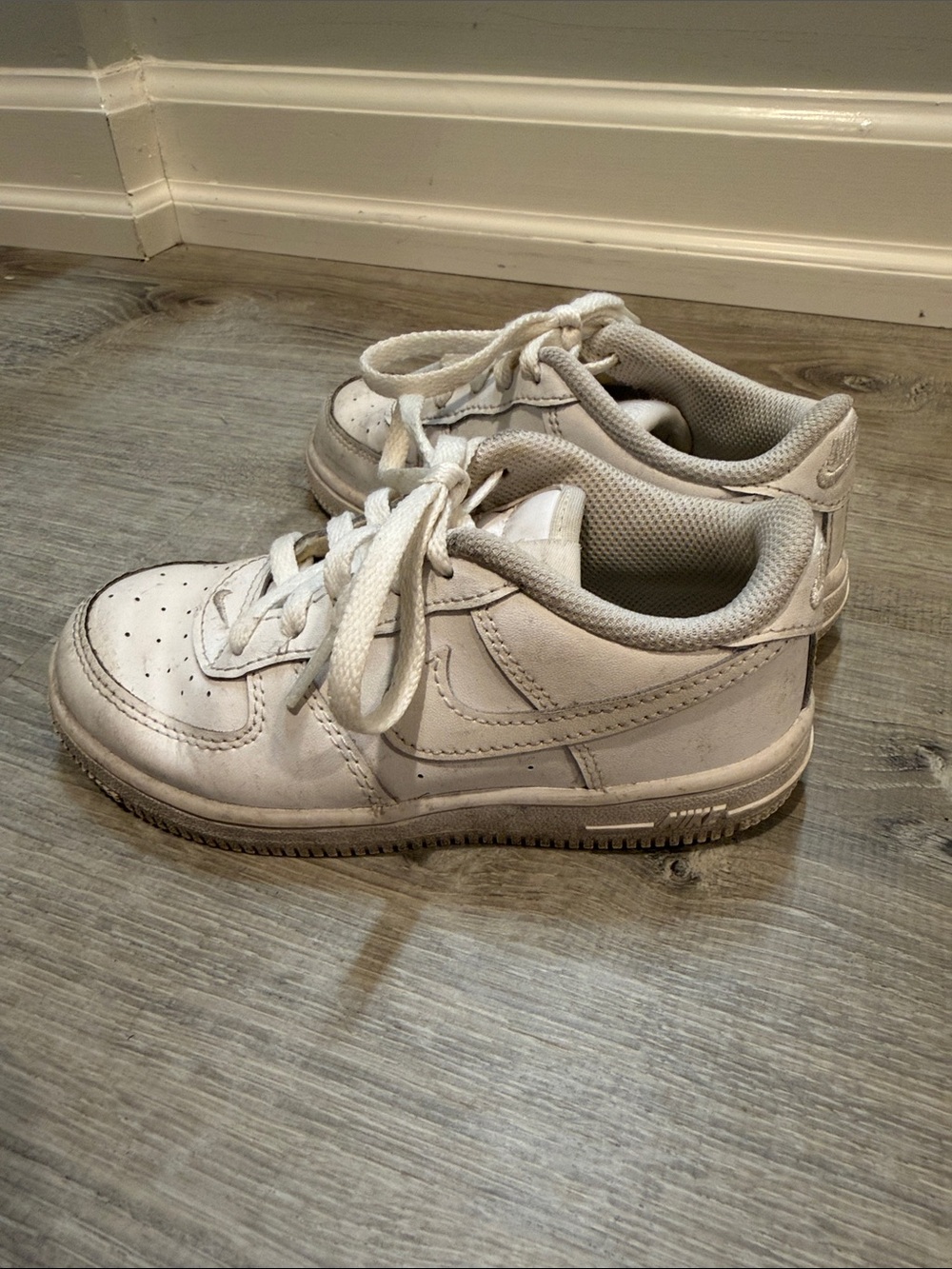 Nike Kids White Low-Top Athletic Sneakers